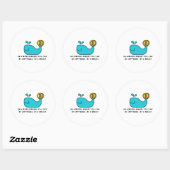 Bitcoin Whale Crypto Investor & BTC取引デザイン ラウンドシール (シート)