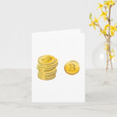 Bitcoinsのメッセージカード カード (黄色い花)
