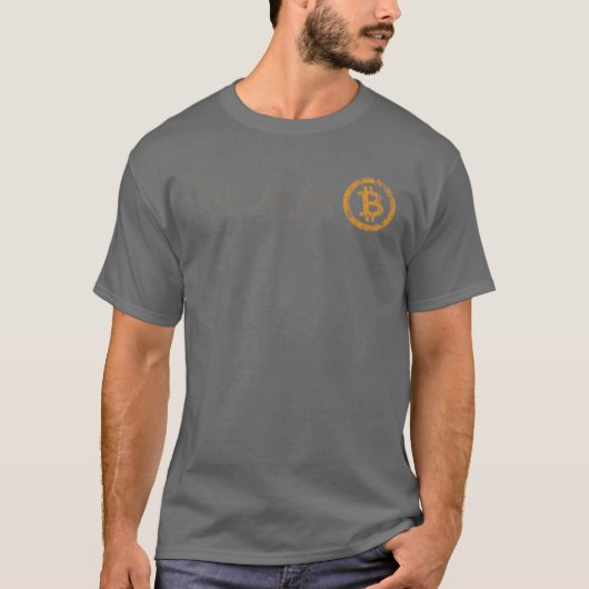 Bitcoins計画B Cryptos HODL。BTC暗号通貨B Tシャツ (正面)