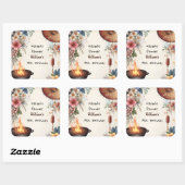 Bite Chef Bbq Sushi Hibachi 30歳日本の誕生日 スクエアシール (シート)