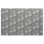 BITE MEの蘭とバラ白黒 ファブリック (ファットクウォーター)