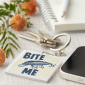 Bite Me魚釣りルアーアクリルキーチェーン キーホルダー (正面右)