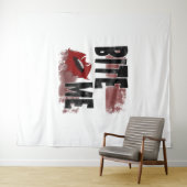 Bite me -カッコいい引用文 – ハロウィーン – こうもり タペストリー (インサイチュ(横))