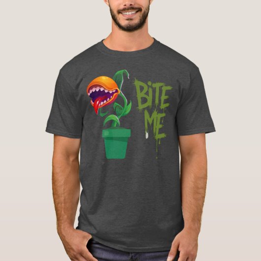 BITE ME、ガーデンガーデニングガーデナーTシャツ Tシャツ (正面)