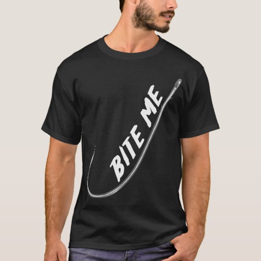 BITE ME - 釣り Tシャツ (正面)