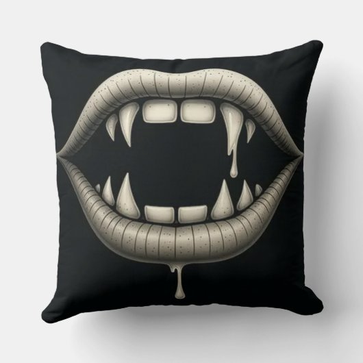 Bite Me Gothic Vampire クッション (裏面)