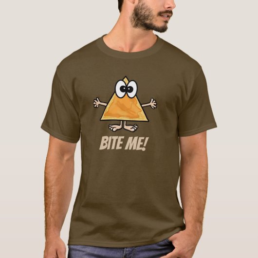 Bite Me Nacho Chip Tシャツ (正面)