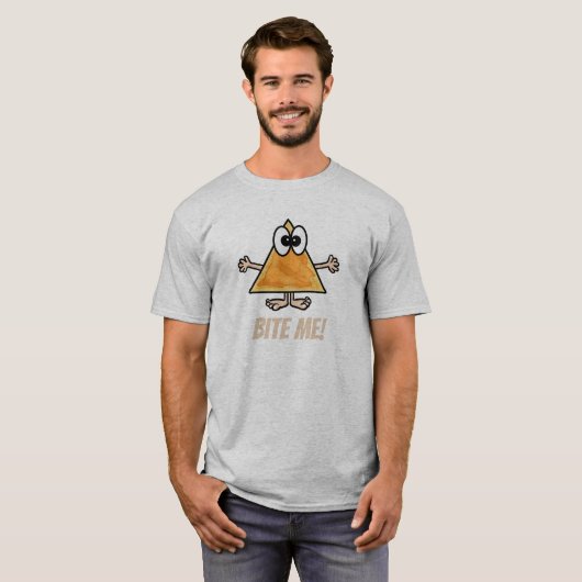 Bite Me Nacho Chip Tシャツ (正面フル)