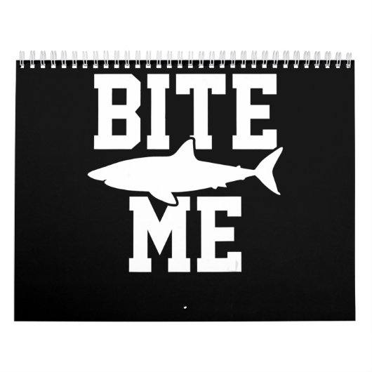 Bite Me - Shark Marine Biology Gift – 動物海 カレンダー (カバー)