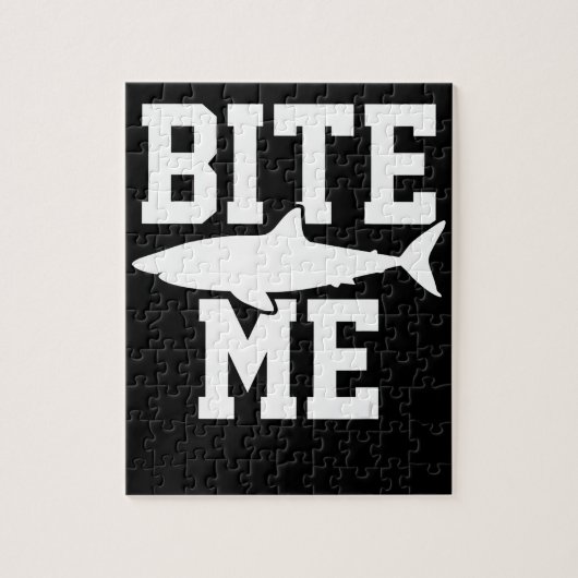 Bite Me - Shark Marine Biology Gift – 動物海 ジグソーパズル (縦)
