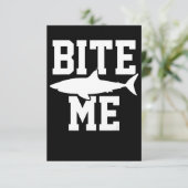 Bite Me - Shark Marine Biology Gift – 動物海 招待状 (スタンド正面)