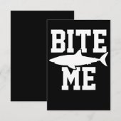 Bite Me - Shark Marine Biology Gift – 動物海 招待状 (正面/裏面)