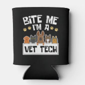 Bite Me Vet Tech獣医おもしろい技師 缶クーラー (裏面)