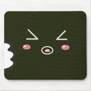 Bitemarkのかわいいの寿司ロール"クローズアップ" マウスパッド