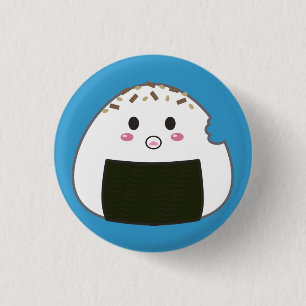 Bitemarkのかわいいの"Onigiri"の米球 缶バッジ