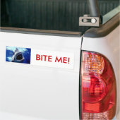 biteme 2は、私をかみます! バンパーステッカー (トラック上)