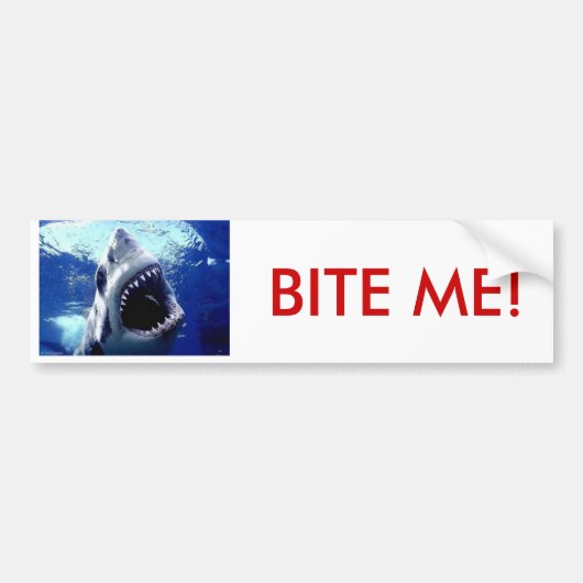 biteme 2は、私をかみます! バンパーステッカー (正面)