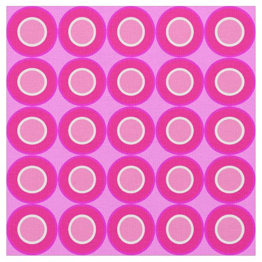 Bitesizeマゼンタドーナツ(薄紫充填付き) ファブリック (クローズアップ)