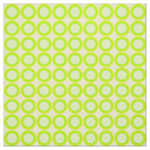 Bitesize緑のドーナツと緑の塗り潰し黄色2 ファブリック (見本)