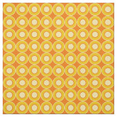 Bitesize黄色のオレンジ色のドーナツとオレンジ色の塗り潰し ファブリック (見本)