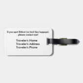 Bitfoot (8ビットビッグフット) ラゲッジタグ (裏面横)