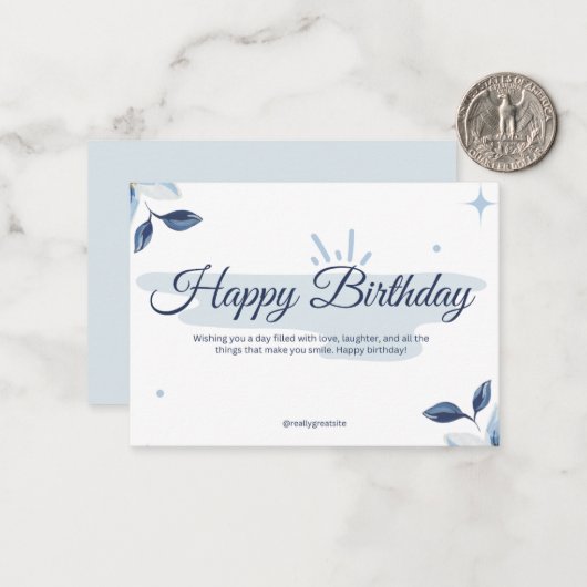 Bithday Cards ノートカード (正面/裏面インサイチュ)