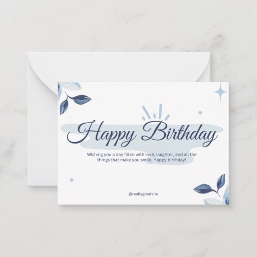 Bithday Cards ノートカード (正面)
