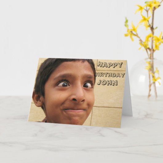 bithday For him guy men  thoughtful special  カード (黄色い花)