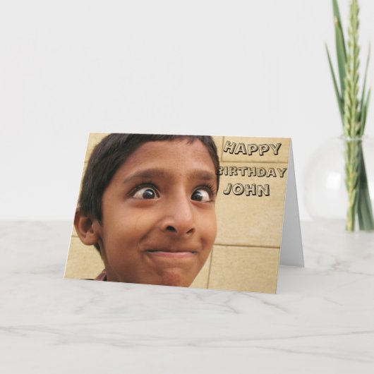 bithday For him guy men  thoughtful special  カード (正面)