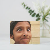 bithday For him guy men  thoughtful special  ポストカード (スタンド正面)