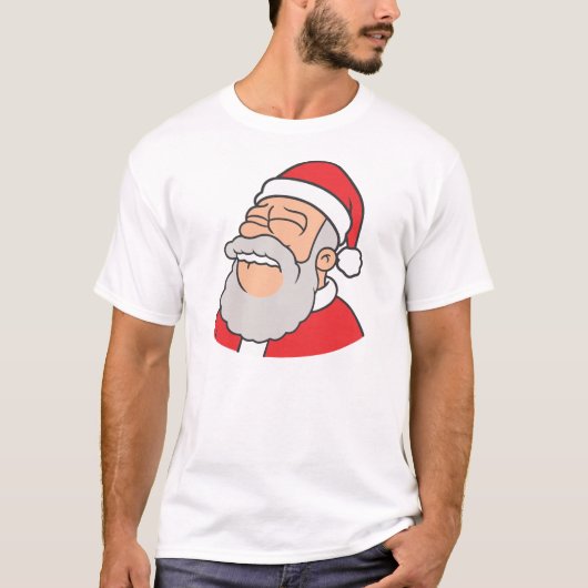 Biting Lip Santa Tシャツ (正面)