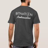 Bitnationの大使(暗い)ワイシャツ Tシャツ (裏面)
