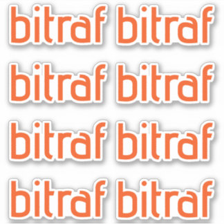 Bitraf - klistremerker enkelロゴ シール