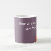 Bitraf kopp - hvordan synes du selv det gorr? コーヒーマグカップ (中央)