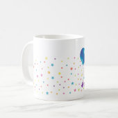 Bitrhdayの極度の陽気で幸せなマグ コーヒーマグカップ (正面左)