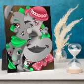 Bits & Pieces - Surreal Jigsaw顔アートワーク フォトプラーク (側面)