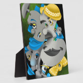 Bits & Pieces - Surreal Jigsaw顔アートワーク フォトプラーク (側面)