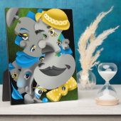 Bits & Pieces - Surreal Jigsaw顔アートワーク フォトプラーク (側面)