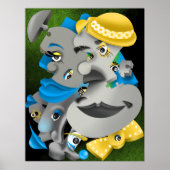 Bits & Pieces - Surreal Jigsaw顔アートワーク ポスター (正面)