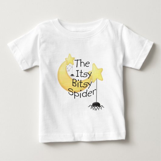 Bitsyのitsyくも ベビーTシャツ (正面)