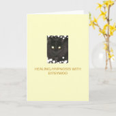 Bitsywooの直るか、または催眠の挨拶状 カード (黄色い花)