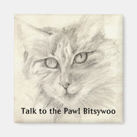 Bitsywoo Talk to the Paw Magnet マグネット (正面)