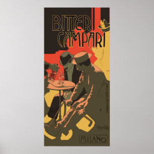 Bitter Campari by Adolfo Hohenstein ポスター