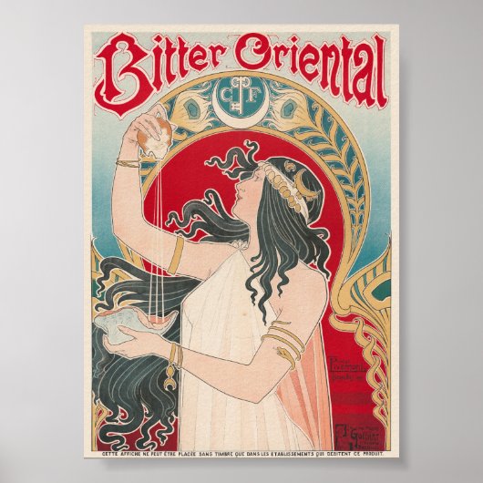 Bitter Oriental Vintage Poster 1897 ポスター (正面)