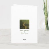 Bittern Gentle Greetings Card サンキューカード (裏面)