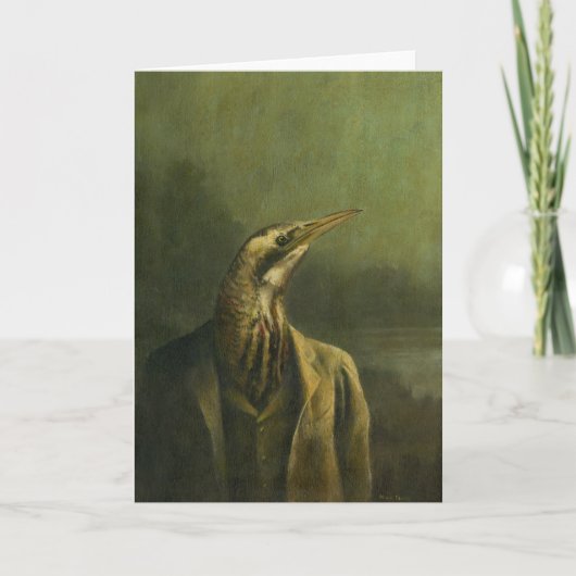 Bittern Gentle Greetings Card サンキューカード (正面)