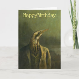 Bittern Gentleman Birthday Card カード