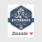 Bitterroot Mountains Hiking Badge シール (シート)