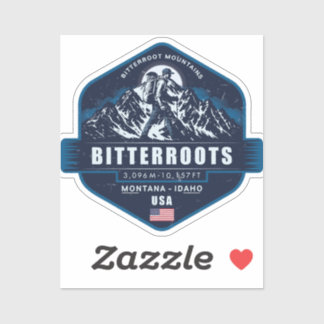 Bitterroot Mountains Hiking Badge シール
