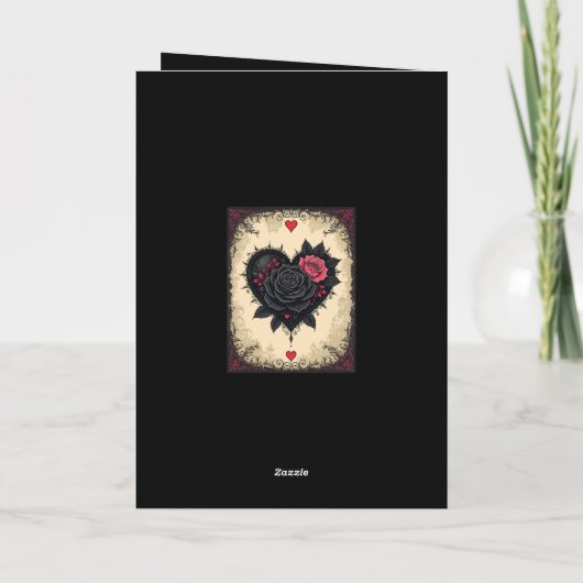 Bittersweet Gothic Valloween Roses  カード (裏面)